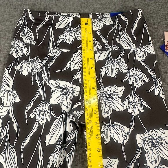 NEW! JoyLab Floral Leggings‎ Yoga Athletic Medium Comfort Soft Stretchy - Picture 5 of 14
